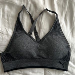Puma grey sports bra